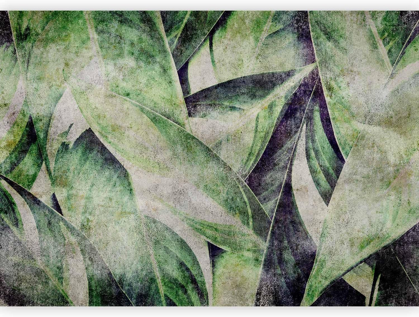 artgeist Wall Mural Tropical Leaves 193x138 in - XXL Peel and Stick Self-Adhesive Wallpaper Removable Large Sticker Foil Wall Decor Print Picture Image Design Jungle Nature Botanical b-C-0844-a-a