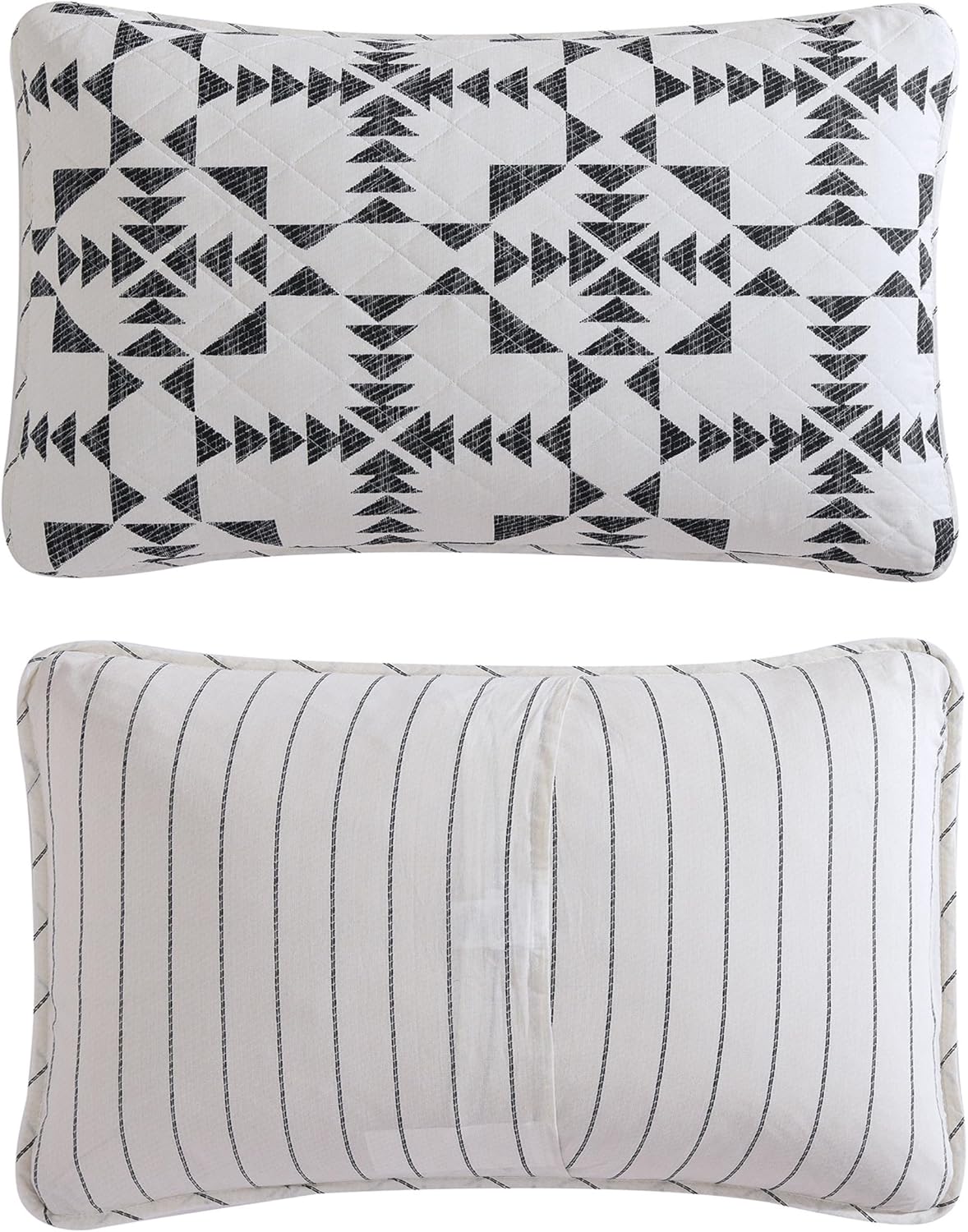 Eddie Bauer - Twin Quilt Set, Reversible Cotton Bedding with Matching Sham, Medium-Weight for Year Round Use, Dorm Essentials (Arrowhead Charcoal)