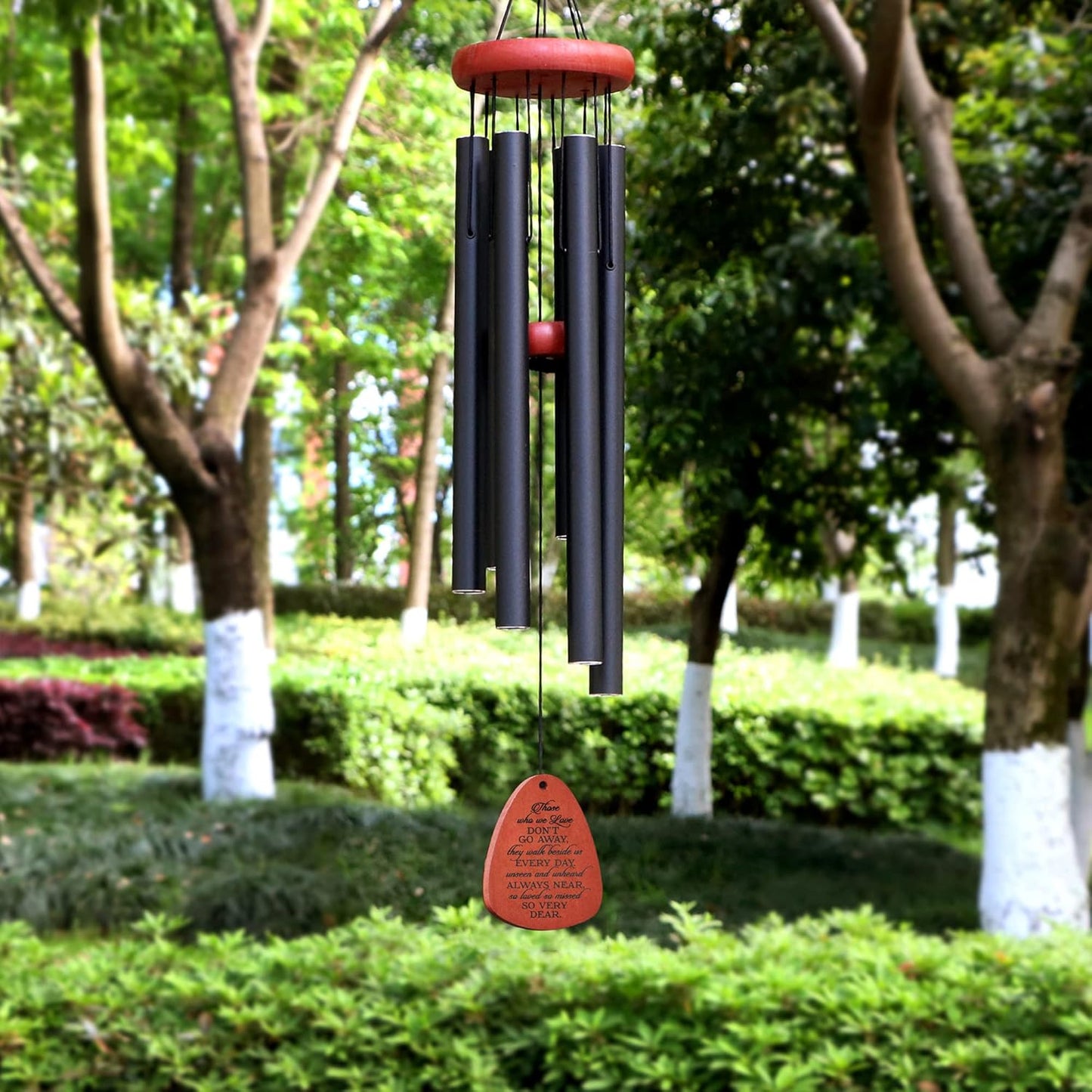 Memgift Memorial Wind Chimes - Sympathy Gift for Loss of Loved one, Weather-Resistant Outdoor Keepsake for Garden in Memory of Family