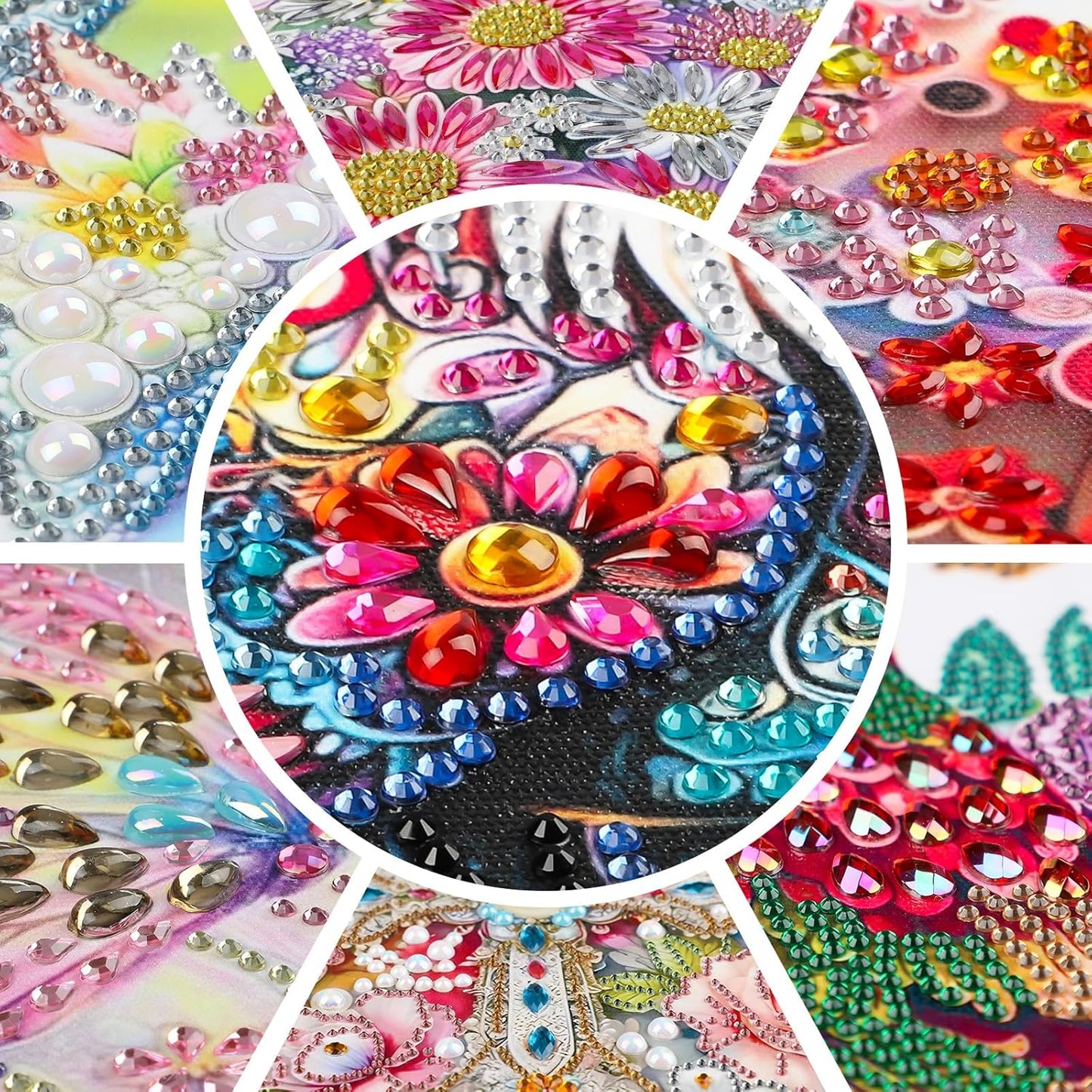 EOBROMD Diamond Hanging Art Kits for Adults Cardinal Birds, Suncatcher Diamond Art Painting, DIY Special Shaped Rhinestone Kits for Adults, Window Pendants Home Garden Wall Hanging Ornament