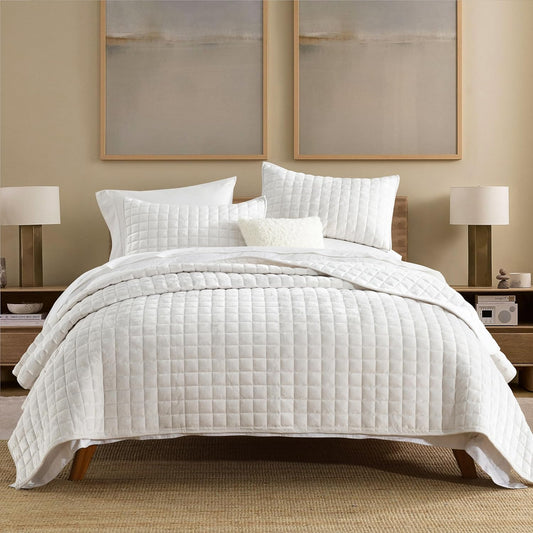 Secgo Queen Comforter Set for Bed - Velvet Quilts Queen Size, Black Bedspreads (90 * 98 Inch) with 2 Pillow Shams, Patchwork Reversible Lightweight Bedding