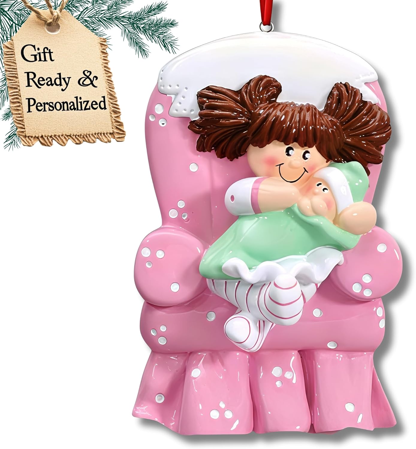 Personalized Sibling Christmas Ornaments 2024 - Sister Ornaments New Big Sister Family Ornaments Children My First Christmas as a Big Sisters Ornament Sibling