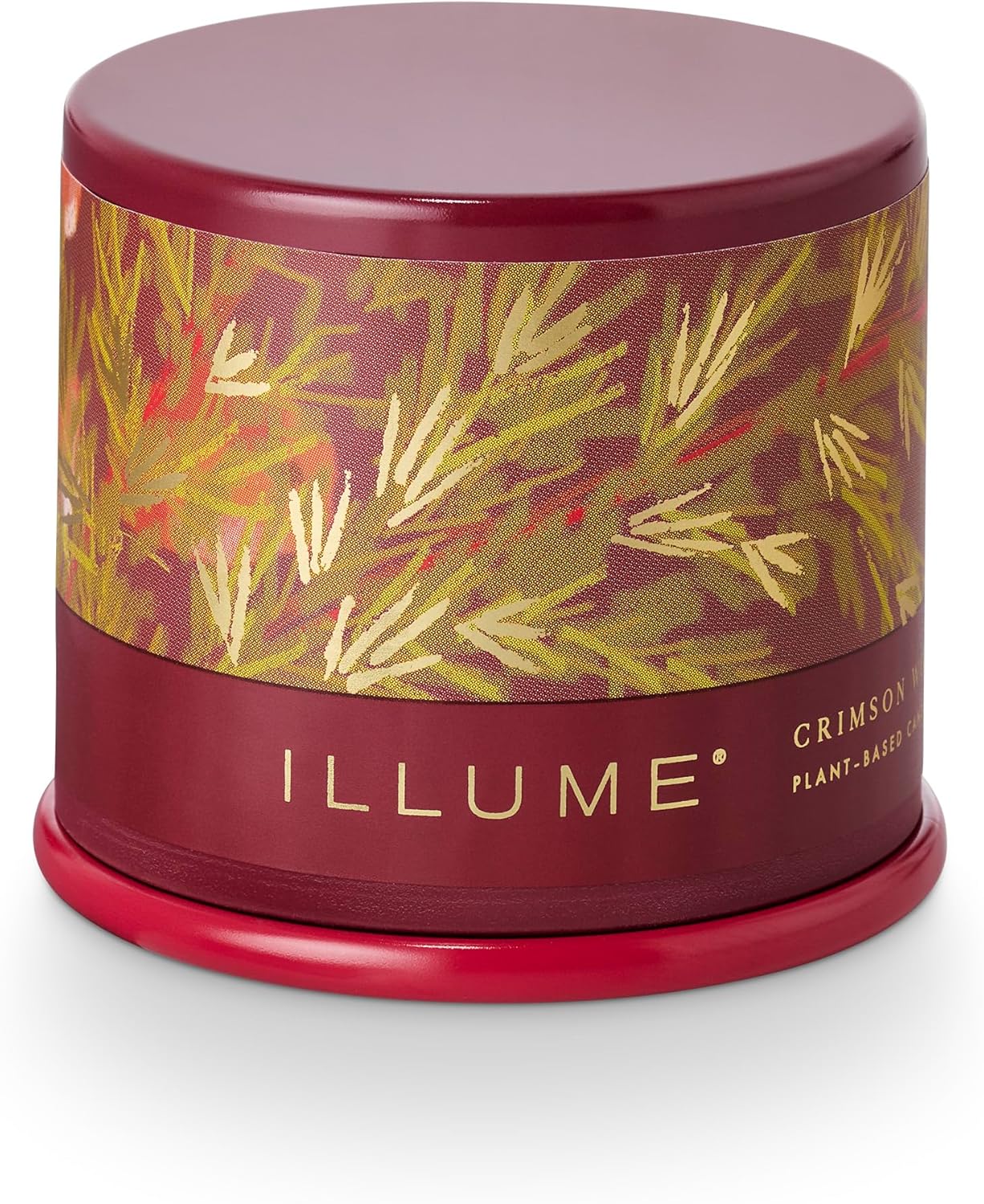 Illume Crimson Woods Demi Vanity Tin Candle