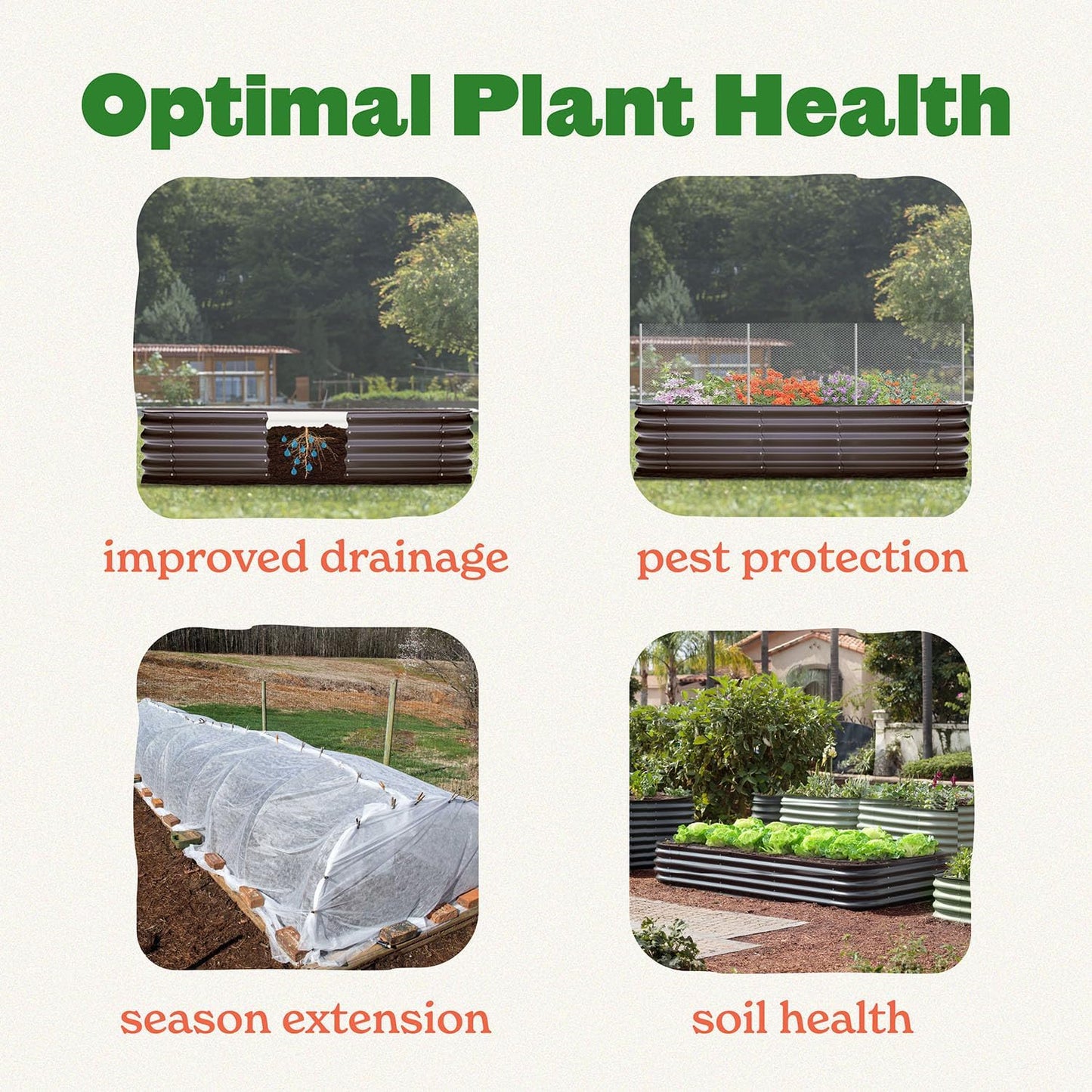 Epic Gardening 5-in-1 Modular Galvanized Raised Garden Bed Kit, 30" Short Metal Planter Box, Durable Aluzinc Steel Raised Garden Bed Outdoor for Vegetables, Herbs, Flowers & Fruits - Round Slate Grey