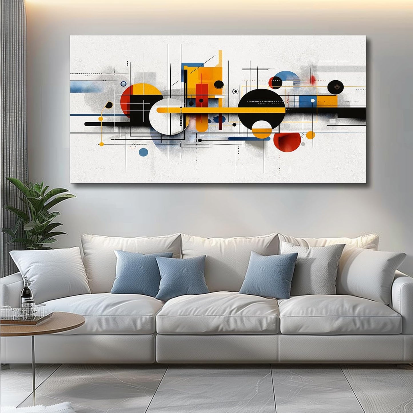 Canvas Wall Art for Living Room Large Wall Decor for Office Bedroom Decorations Color Line Painting Artwork Room Wall Mural Aesthetic Home Decor 30x60 in