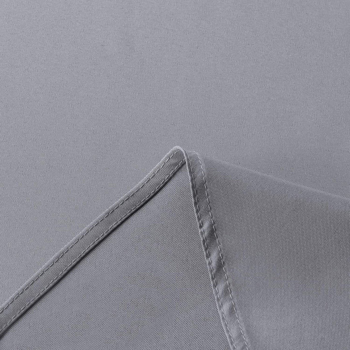 sancua Rectangle Tablecloth - 60 x 102 Inch - Stain and Wrinkle Resistant Washable Polyester Table Cloth, Decorative Fabric Table Cover for Dining Tables, Buffet Parties and Camping, Light Grey