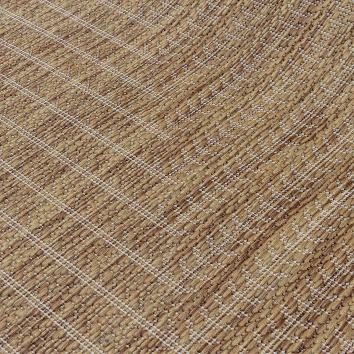 Adiva Rugs Outdoor Indoor Area Rug, Weather Resistant, Easy to Clean, Stain Resistant Floor Mat for Dining Room, Backyard, Deck, Patio (Wooden, 6' x 9')