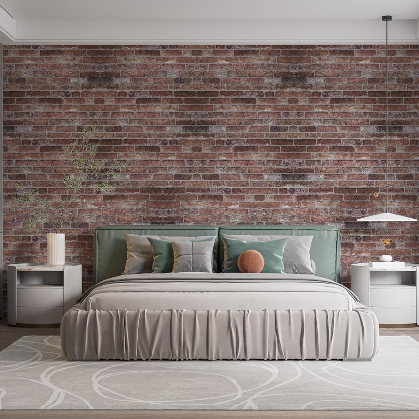 IZODEKOR 3D Wall Panels Brick Effect - Cladding, Stone Look, Styrofoam Facing for Living Room, Kitchen, Bathroom, Balcony, Bedroom, Back of Counter | Old Castle (10 x Panels) - Covers 53 sq ft