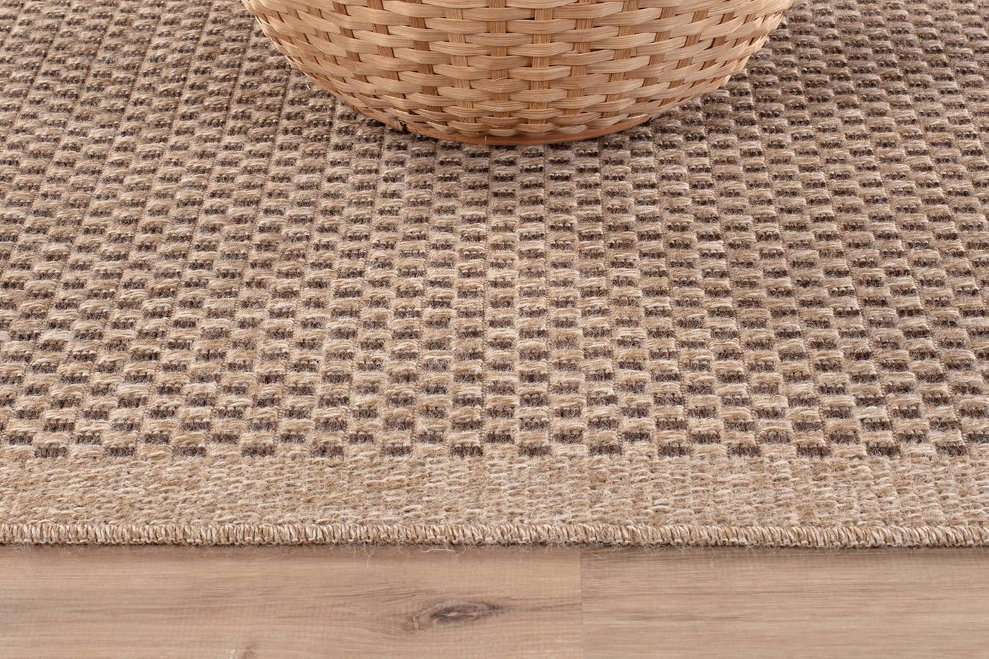 CAMILSON Easy Jute Rug 6x9, Indoor Outdoor Natural Color Fiber Area Rugs for Living Room Patio and Kitchen Rug, Sisal Boho Woven Design, Easy-Cleaning, Washable Outside Carpet Alfombras para(6 x 9)