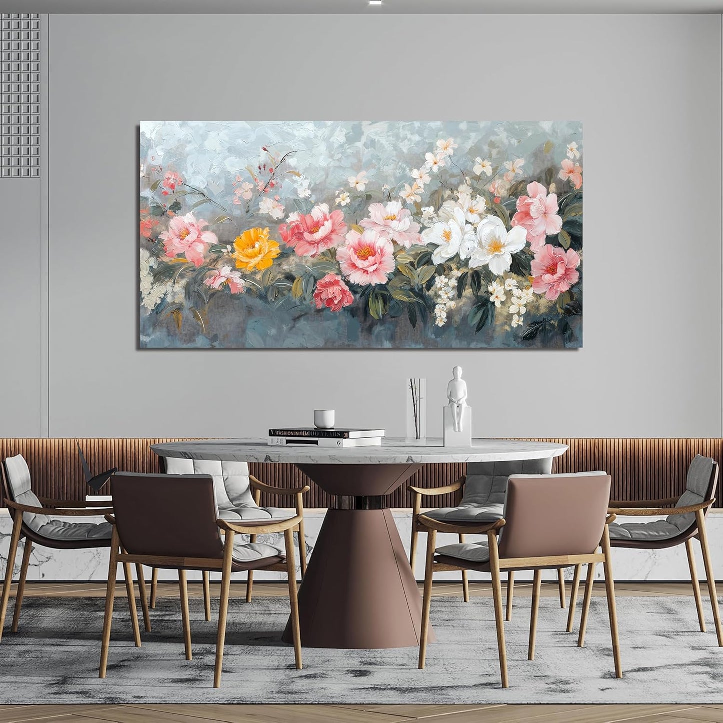 Canvas Wall Art Decor Colorful Flower Wall Art Decor Botanical Decor Wall Paintings Modern Wall Art For Living Room Artwork For Walls canvas prints For Bedroom Office Wall Hanging Decor 20" X 40"
