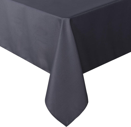 sancua Square Tablecloth - 54 x 54 Inch - Stain and Wrinkle Resistant Washable Polyester Table Cloth, Decorative Fabric Table Cover for Dining Tables, Buffet Parties and Camping, Grey