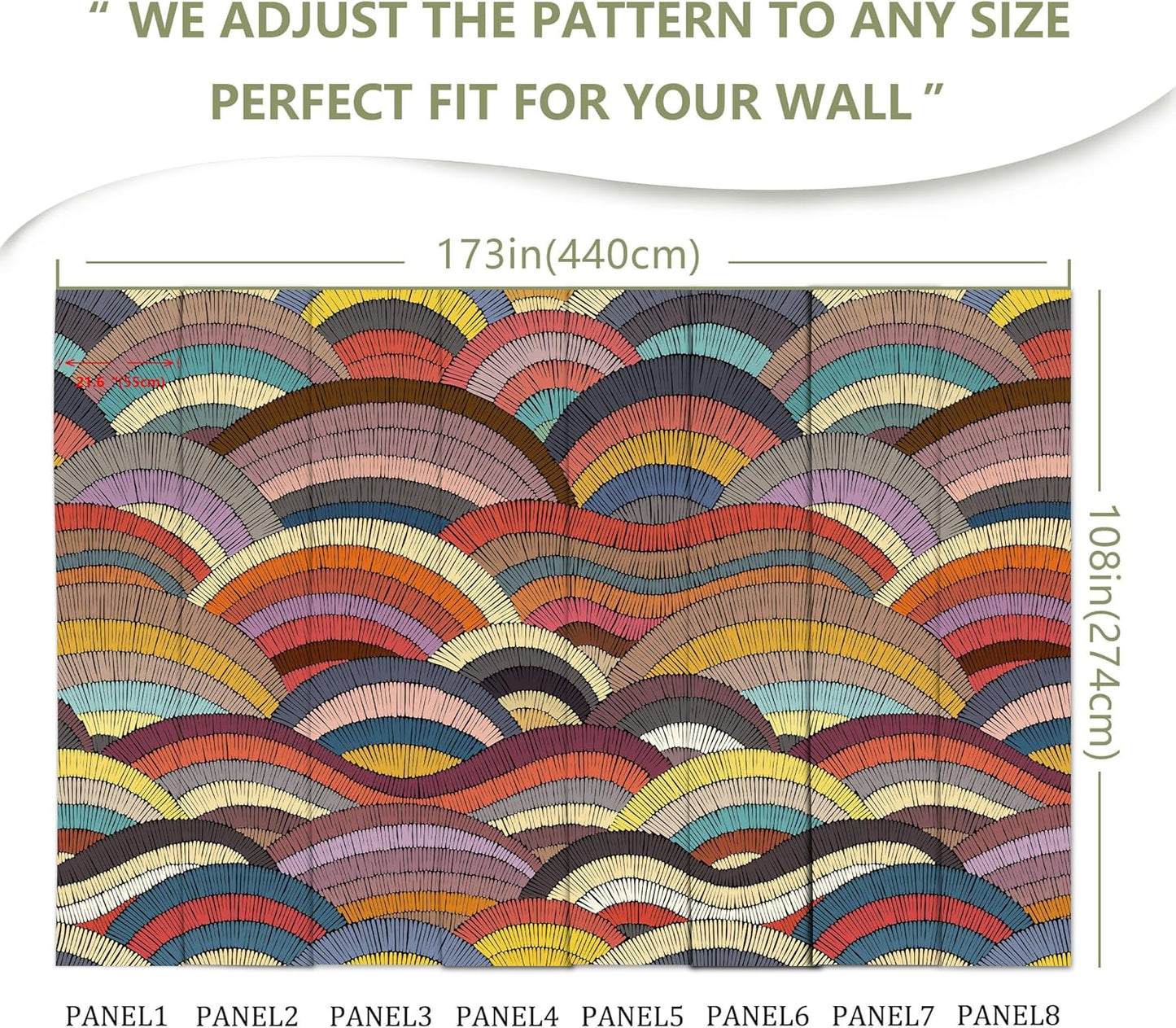 Boho Mural Wallpaper for Bedroom Living Room Restaurant(Not Peel and Stick)