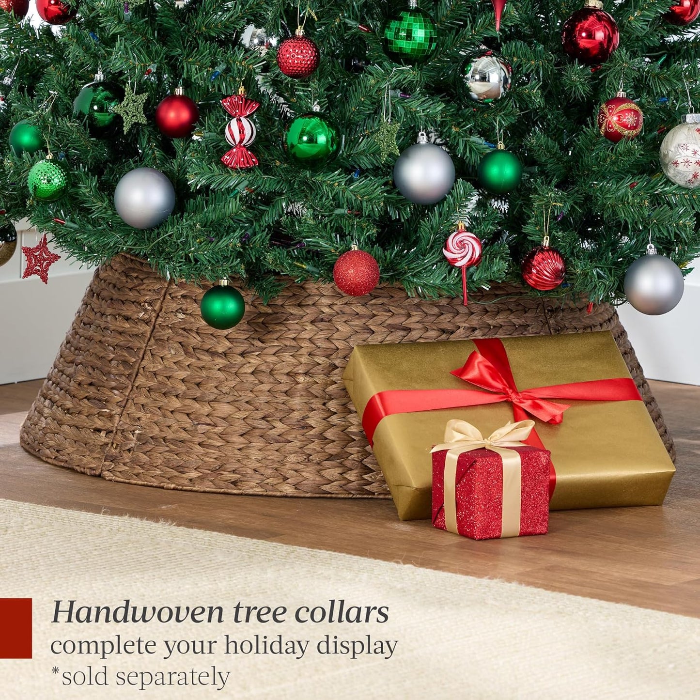 Best Choice Products Artificial Christmas Tree, 9ft Premium Unlit Realistic Spruce Holiday Décor w/Dense Branches, Easy Assembly, Metal Base