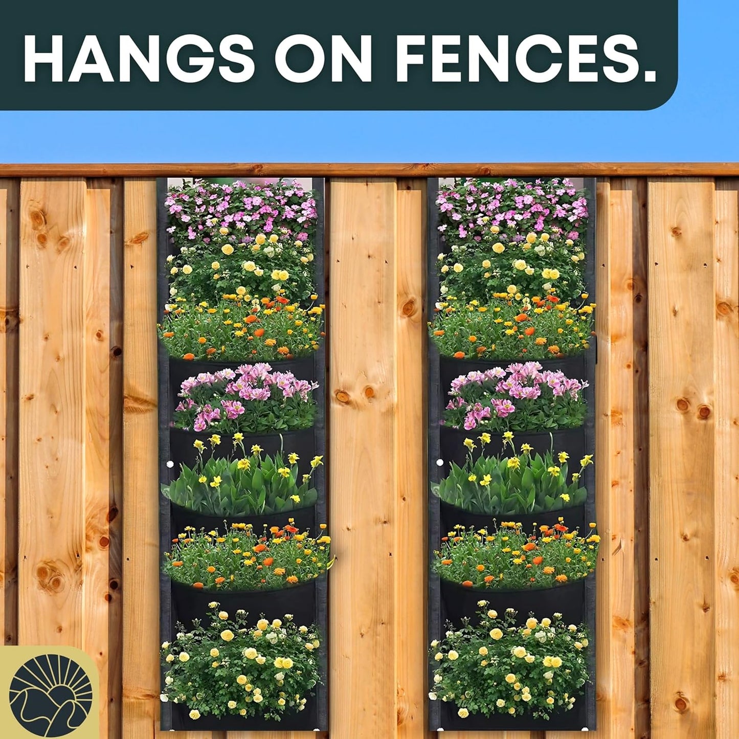 Fence Planters Wall Planters for Outdoors Plants Vertical Planter Balcony Planter Vertical Garden Wall Pocket Planter Outdoor Wall Planter Fence Garden Planter Vertical Wall Garden