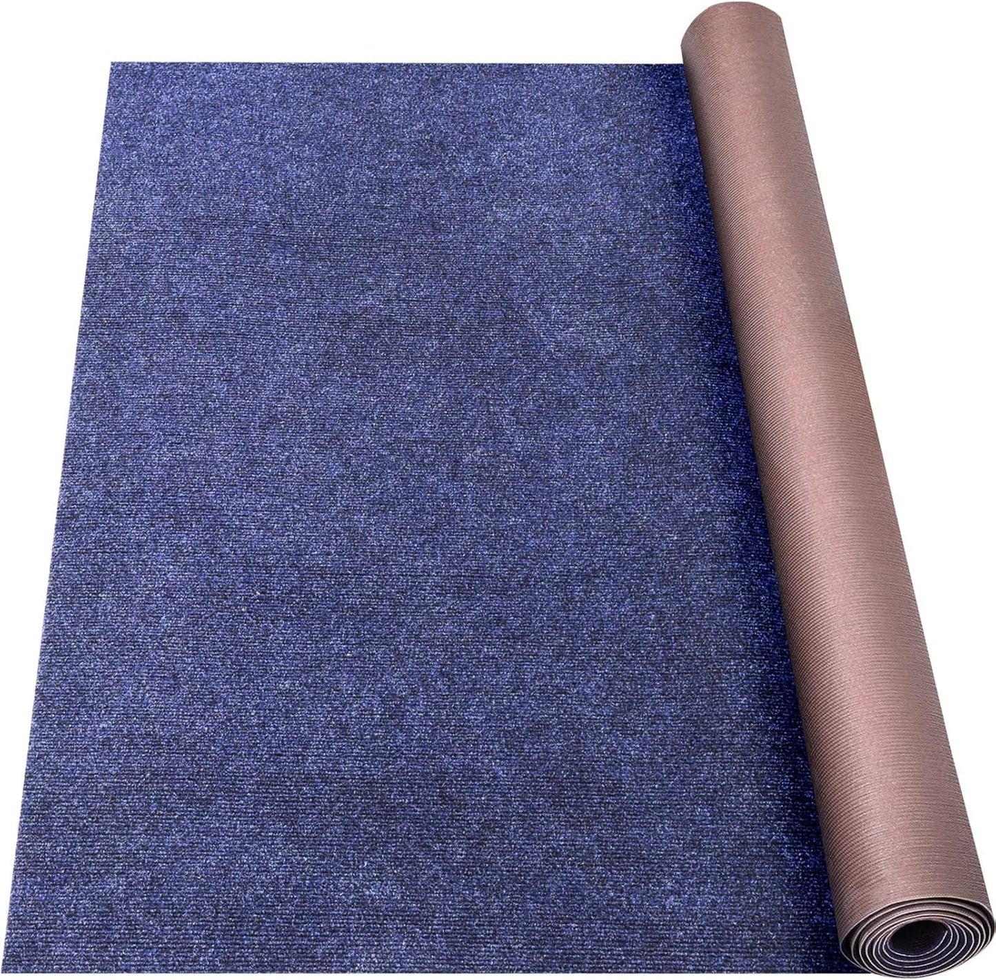 Marine Carpet,6 FT x 18 FT Deep Blue Indoor Outdoor Carpet 0.2" Thick Boat Carpet with Water-Proof TPE Backing, Non-Slide Outdoor Marine Carpet Roll for Home, Patio, Porch, Deck