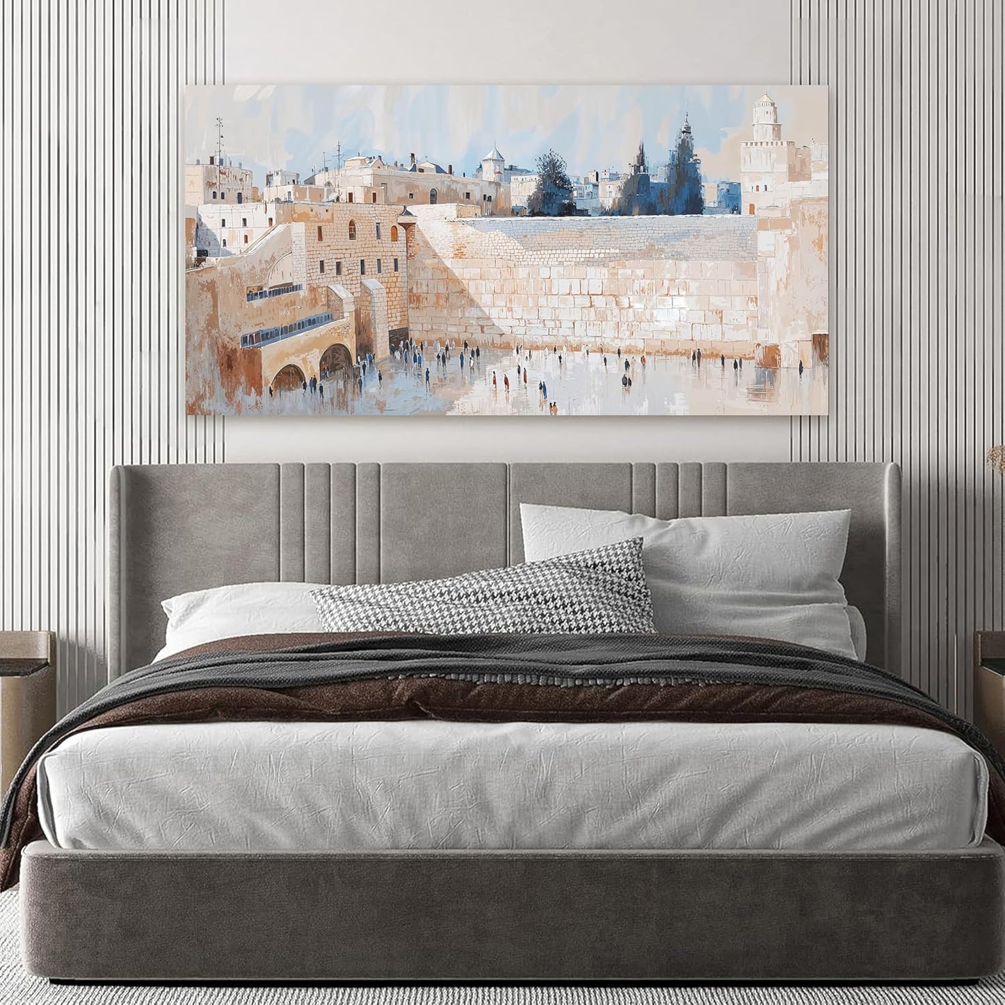 Canvas Wall Art Decor Pictures Beige Large Wall Art Decor For Living Room Artwork For Walls Vintage Canvas Art Wall Decor Prints Pictures For Bedroom Dining Room Office Wall Hanging Decor 20" X 40"