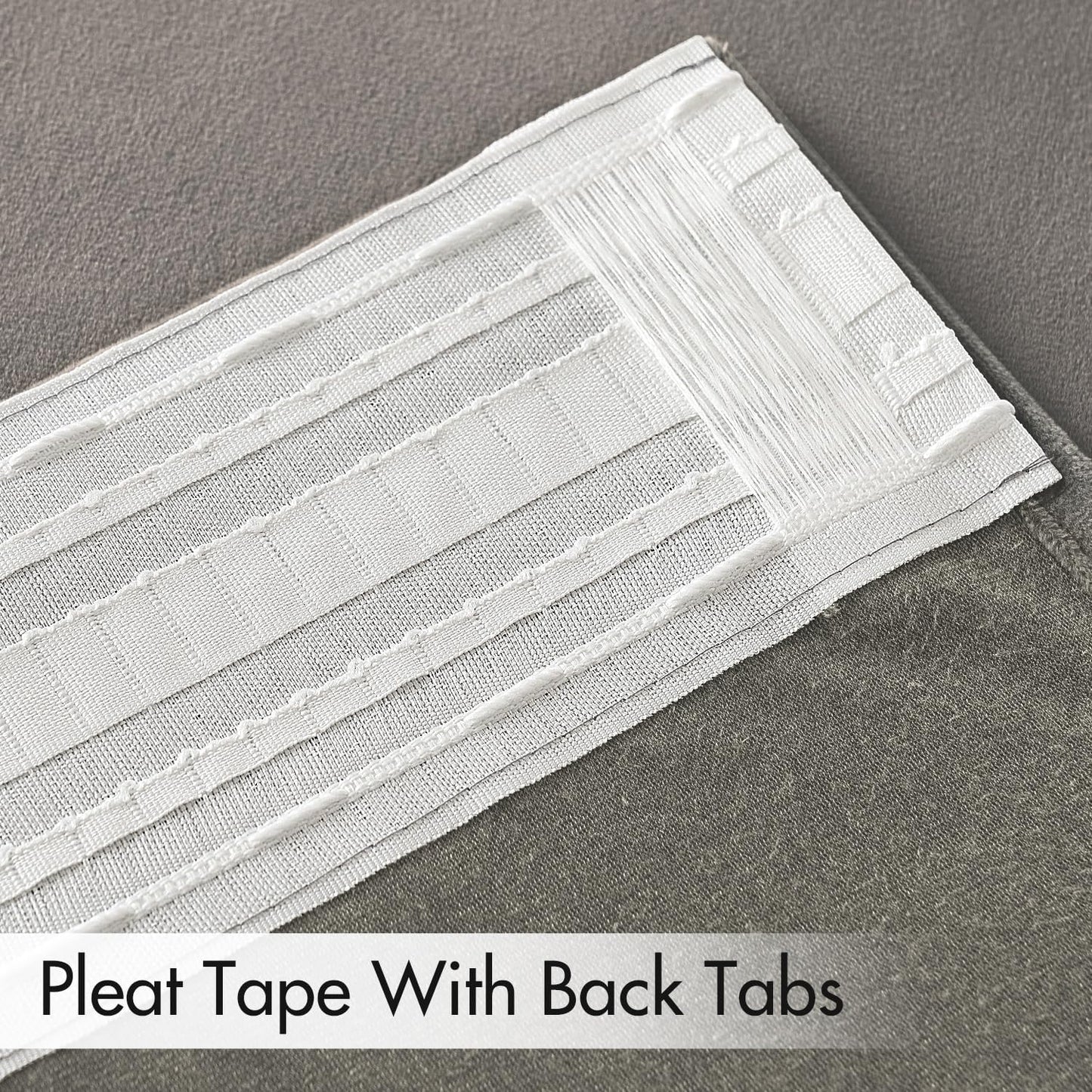 MIULEE Silver Gray Velvet Curtains 108 inches 2 Panels - Luxury Room Darkening Window Drapes for Bedroom Living Room Thermal Insulated Super Soft Blackout Extra Long, Back Tab Rod Pocket Pinch Pleated