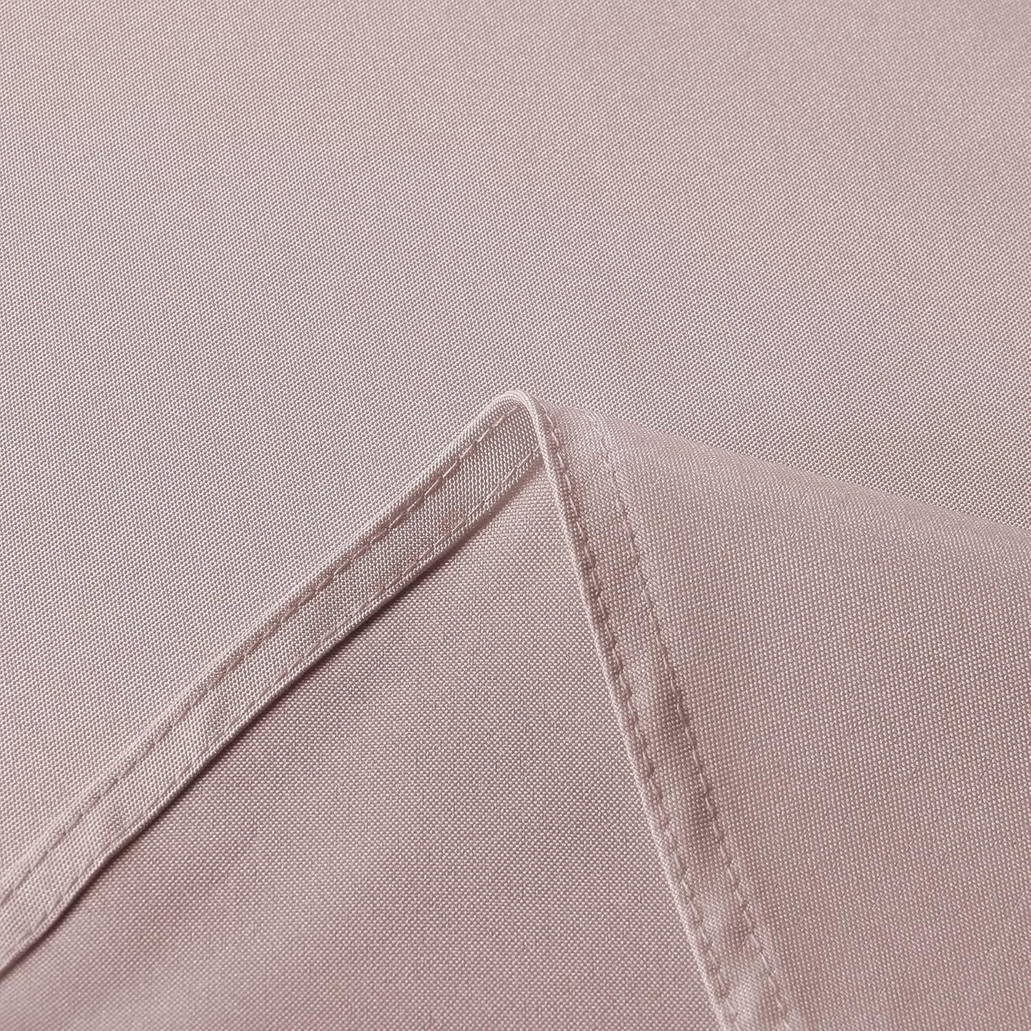 sancua Square Tablecloth - 60 x 60 Inch - Stain and Wrinkle Resistant Washable Polyester Table Cloth, Decorative Fabric Table Cover for Dining Tables, Buffet Parties and Camping, Blush