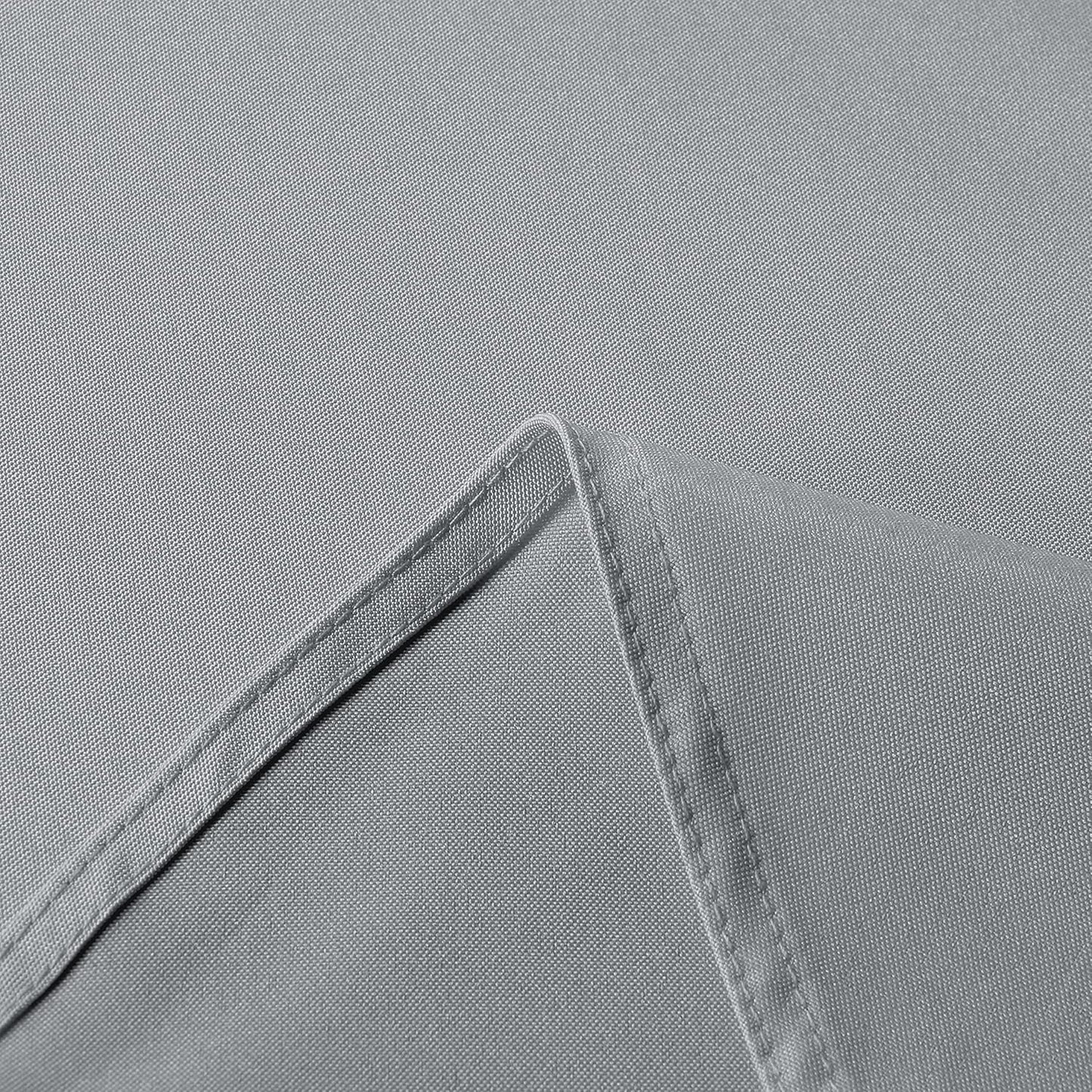 sancua Rectangle Tablecloth - 70 x 120 Inch - Stain and Wrinkle Resistant Washable Polyester Table Cloth, Decorative Fabric Table Cover for Dining Tables, Buffet Parties and Camping, Silver Grey